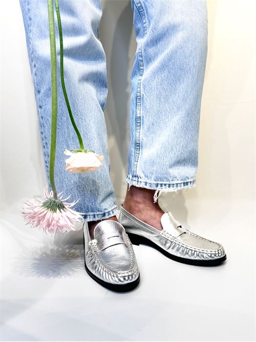 Mocassino donna argento IL LACCIO | FLORE4052LAMINATOARGENTO